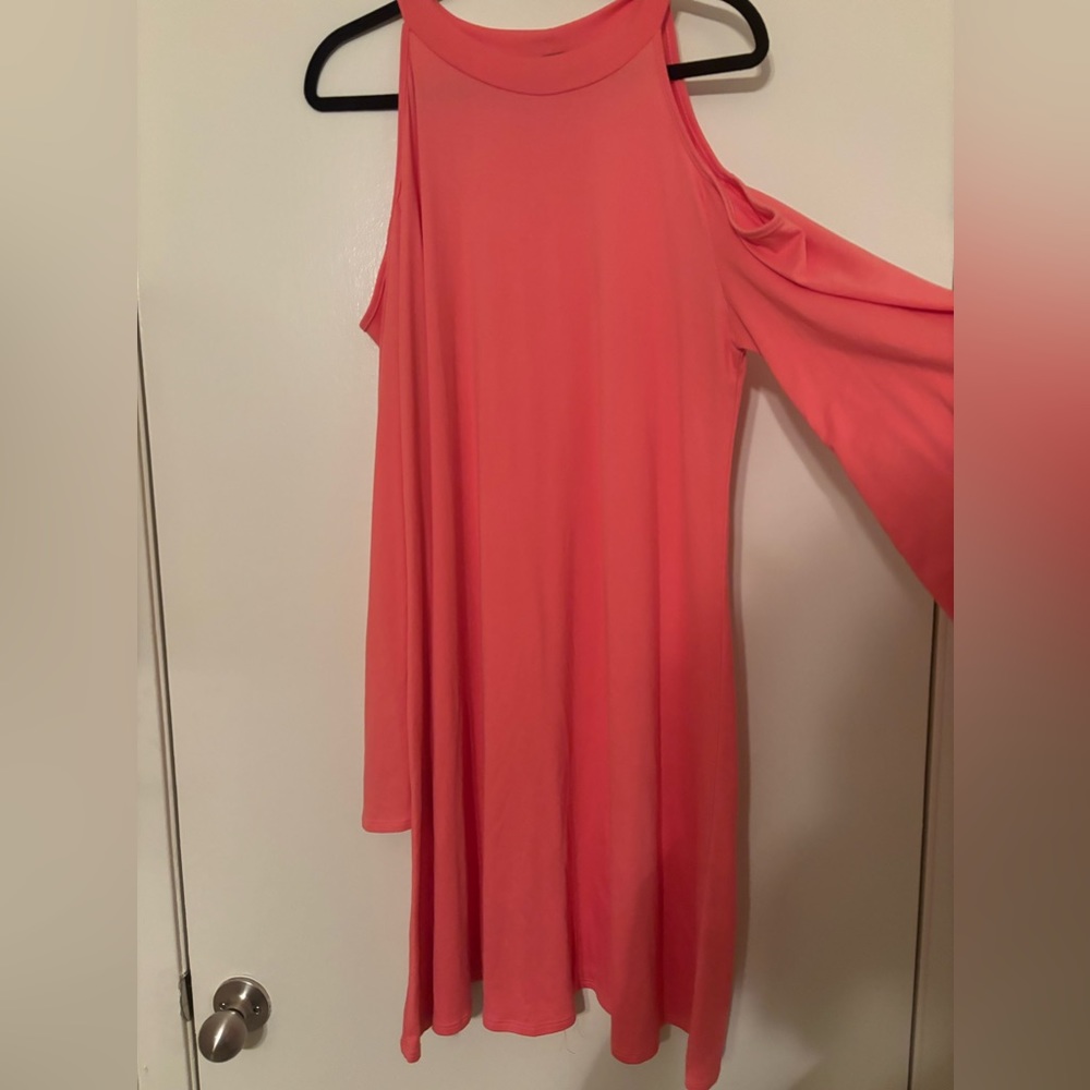 Pink Summer/Fall Dress with Shoulder Showing